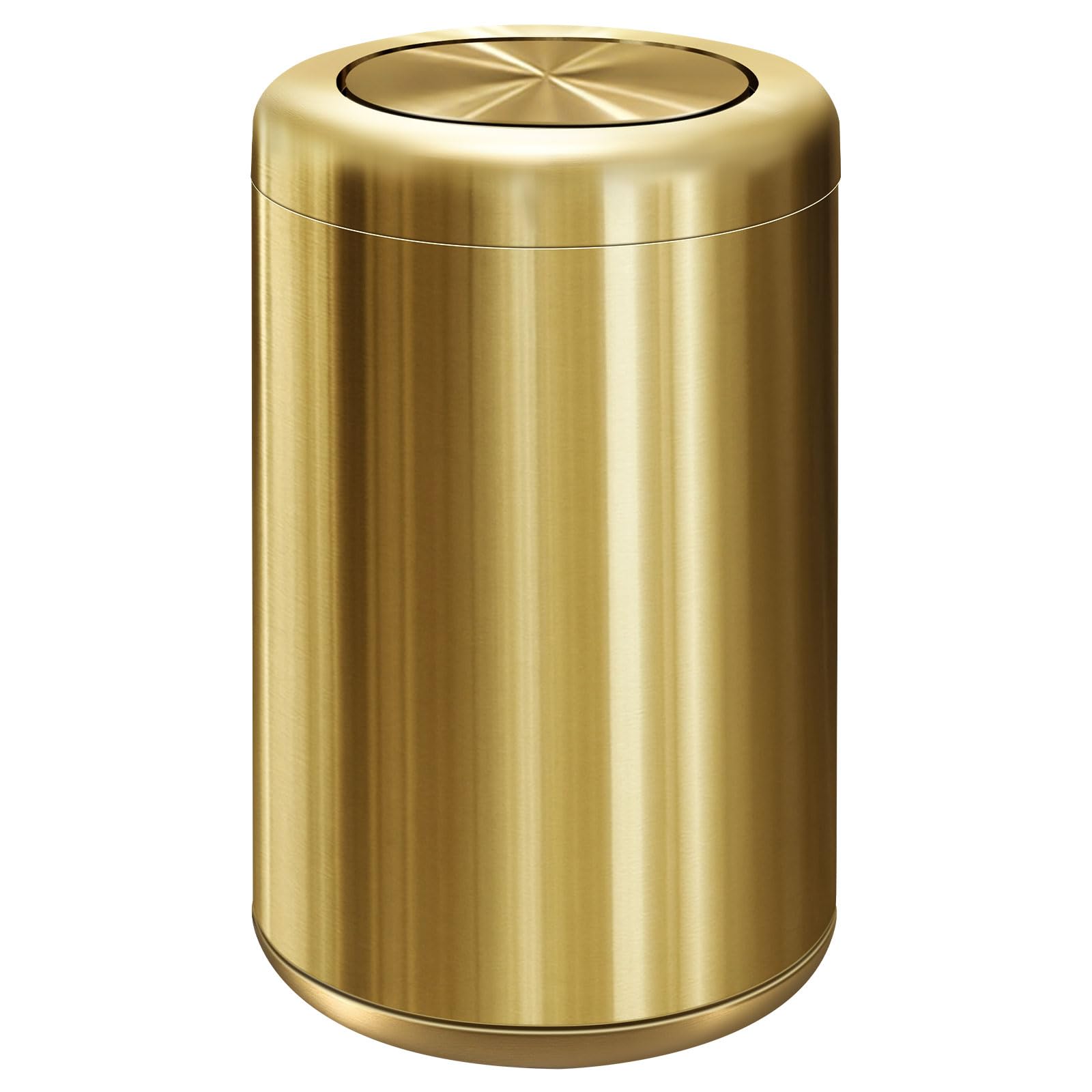 邦楽 GOLD TRASH Amazon.com: Maxdot 10l / 2.6 Gallon Gold Bathroom Trash Can with
